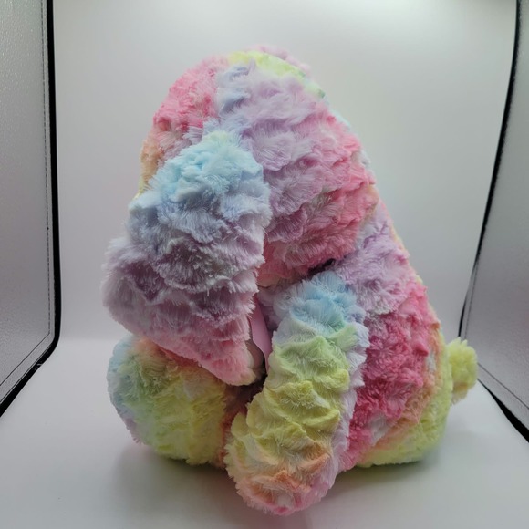 Pastel Rainbow Tie Dye Floppy Ear Easter Bunny Rabbit Stuffed Animal - 20" Plush - Picture 3 of 6